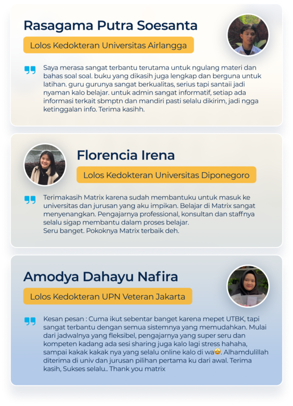 Testimoni alumni Supercamp berhasil masuk Kedokteran melalui karantina belajar intensif